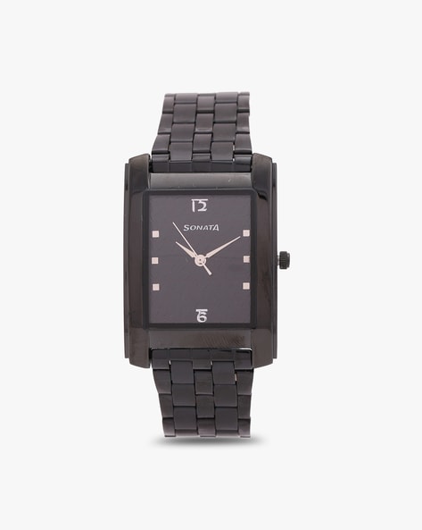 Sonata on sale watches black