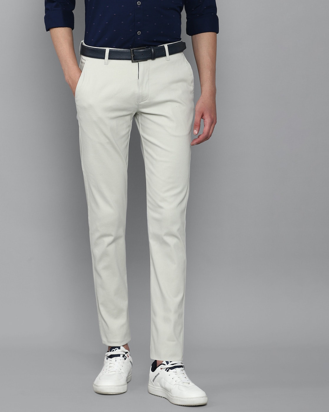 Buy Cream Trousers & Pants for Men by LOUIS PHILIPPE Online