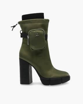 Riseup Calf-Length Boots with Detachable Pouch-image-28