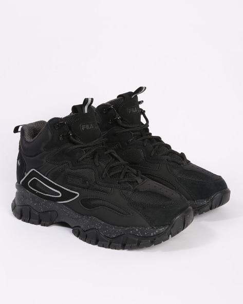 Fila ray deals sneakers black