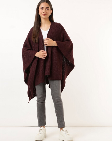 Burgundy shawls sale and wraps