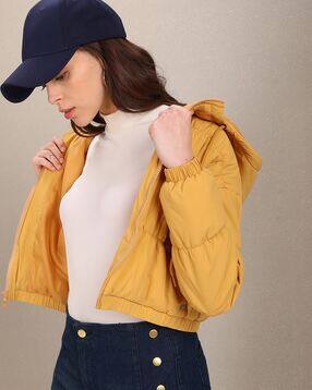 Zip-Front Puffer Jacket with Hood-image-5