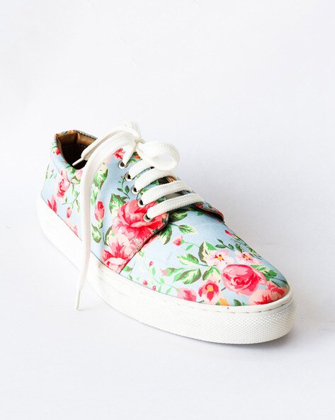 Floral print sneakers hot sale online