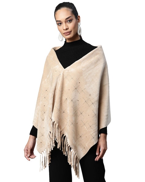 Embellished Stole with Fringes Price in India