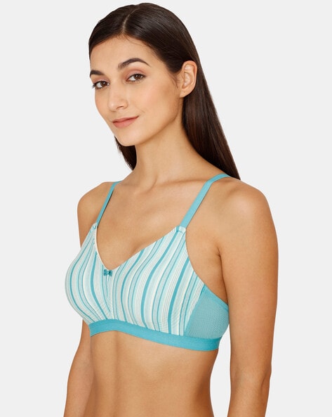 Buy Zivame Double Layered Non Wired Full Coverage Bra-White at Rs.895  online