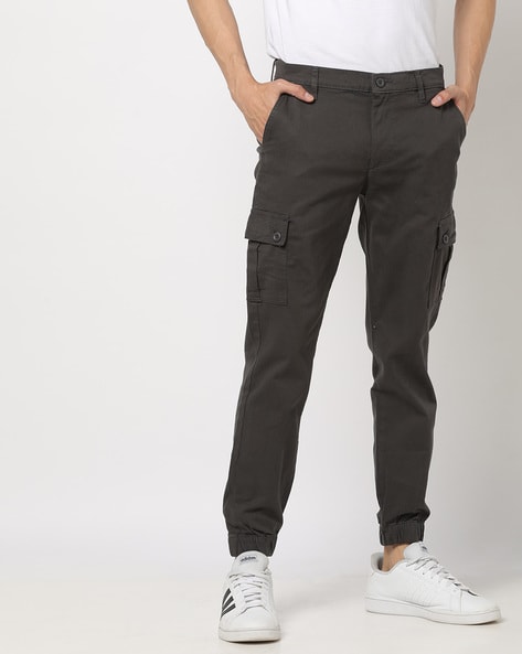 Superdry Slim Cargo Trousers Cotton in Black  Lyst UK