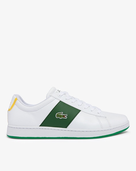 Buy White & Green Sneakers for Men by Lacoste Online | Ajio.com