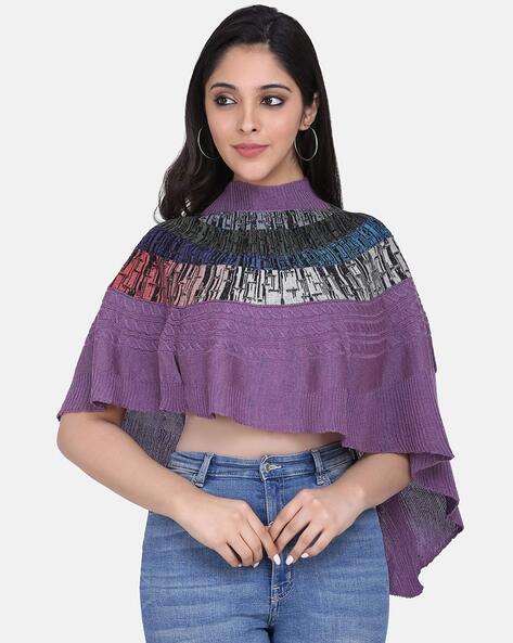 Woven Wool Poncho Price in India
