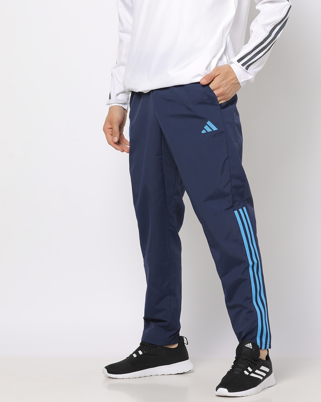 Adidas logo track pants sale