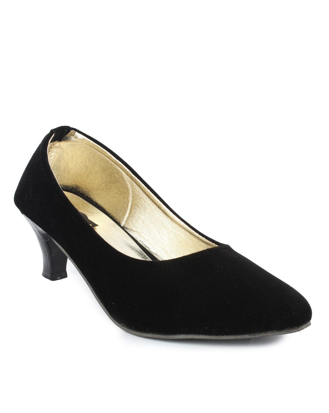 Get Shimmer Metallic Black Heels at ₹ 999 | LBB Shop