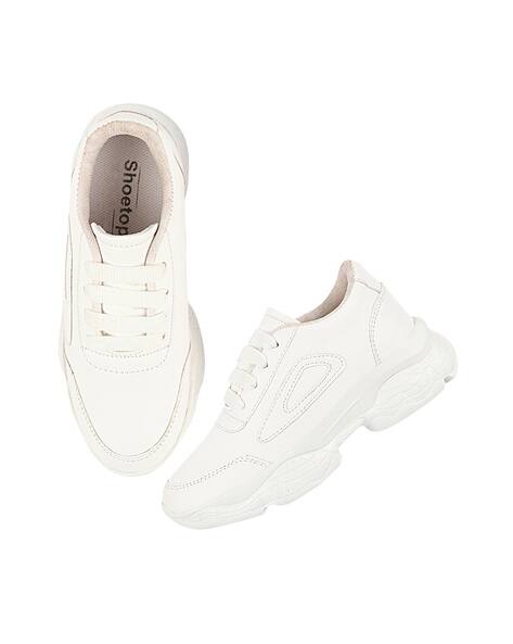 White Sneakers for Girls by Shoetopia 