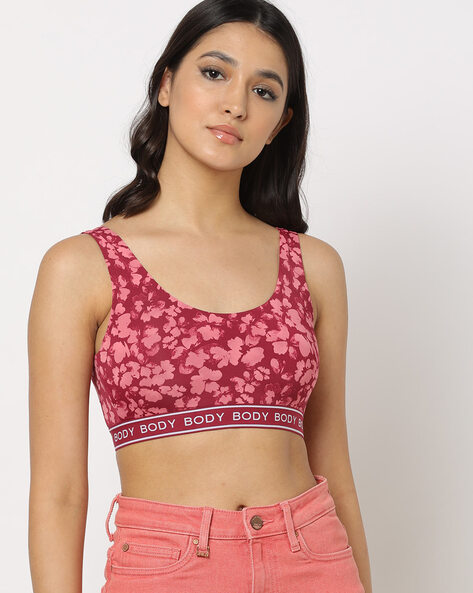 Lycra Spandex Mix T-Shirt Printed Floral Booty Light Padded Full Coverage  Bra at Rs 169/piece in New Delhi