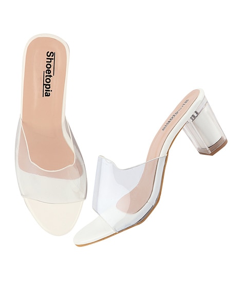 Buy Clear Heeled Sandals for Women by Shoetopia Online | Ajio.com
