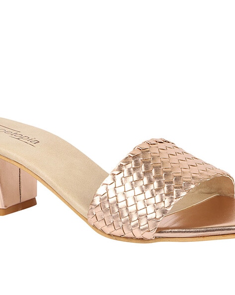 Gold hot sale weave sandals