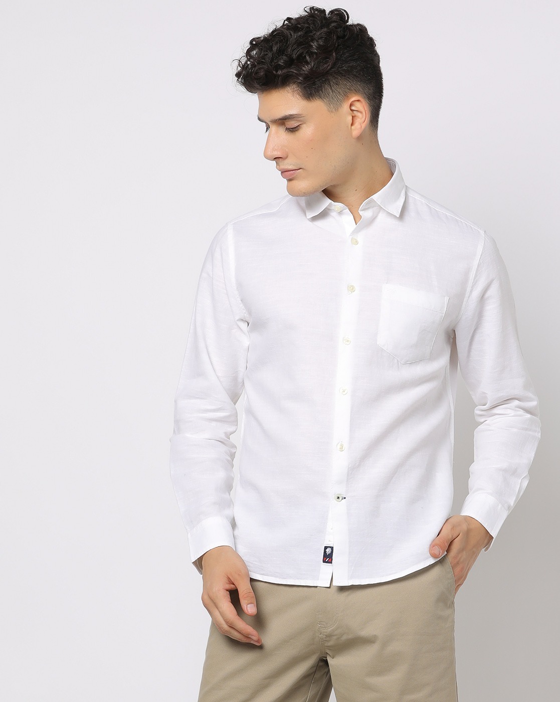 Buy White Shirts for Men by NETPLAY Online