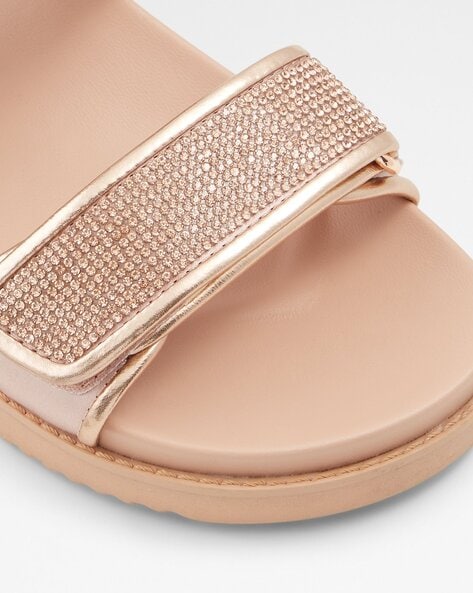 Aldo rose gold platform on sale sandals