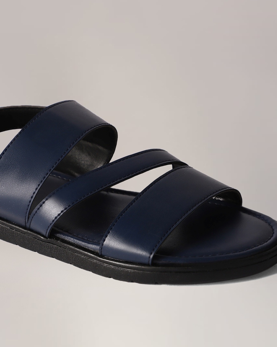 Buy Woodland Navy Leather Sandals For Men on Snapdeal | PaisaWapas.com