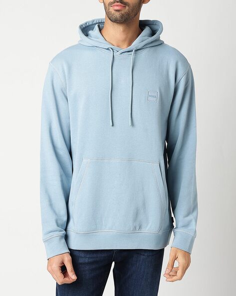 Levi's Denim Pullover Hoodie in Blue for Men