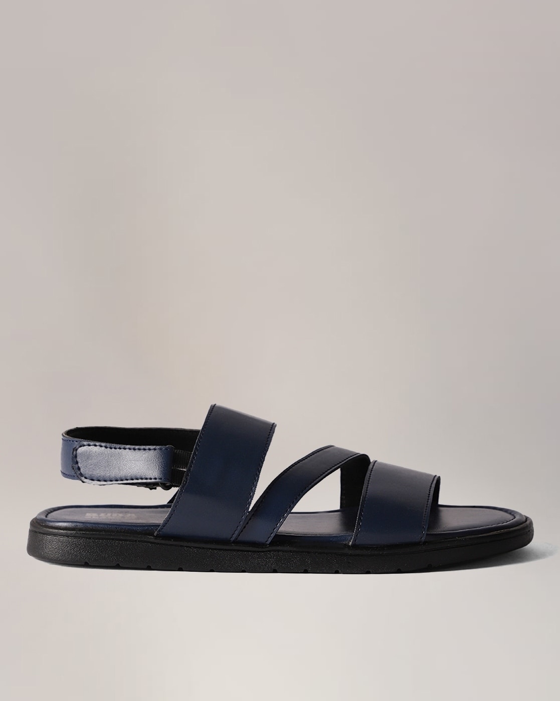 Blue Leather Closed Toe sandals for Men - Mardi Gras