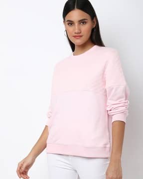 Buy Pink Sweatshirt u0026 Hoodies for Women by LEVIS Online | Ajio.com