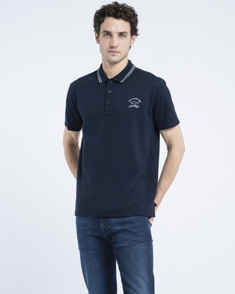 Paul and clearance shark navy polo