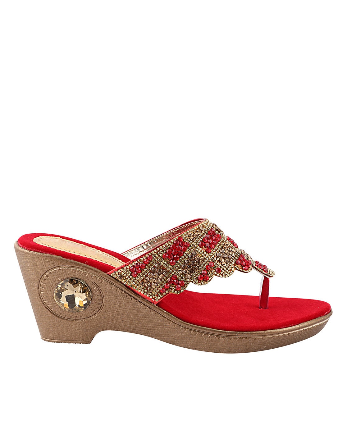 Sehar Red Wedges – House Of Vian