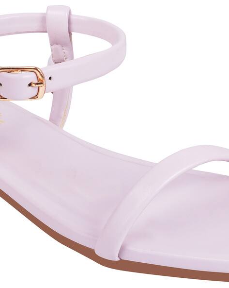 Buy Mauve Flat Sandals for Women by Shoetopia Online | Ajio.com