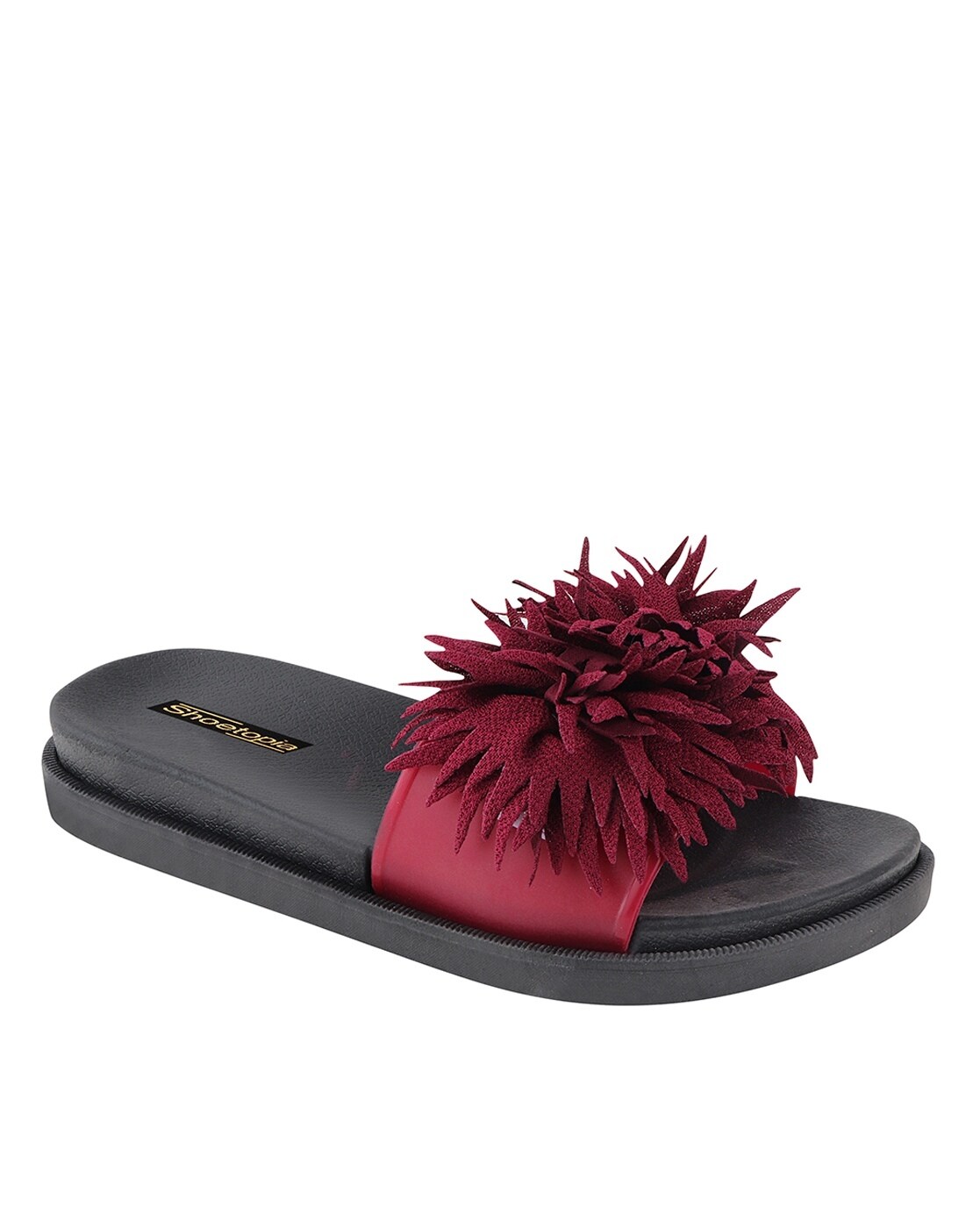 Slides with Floral Applique