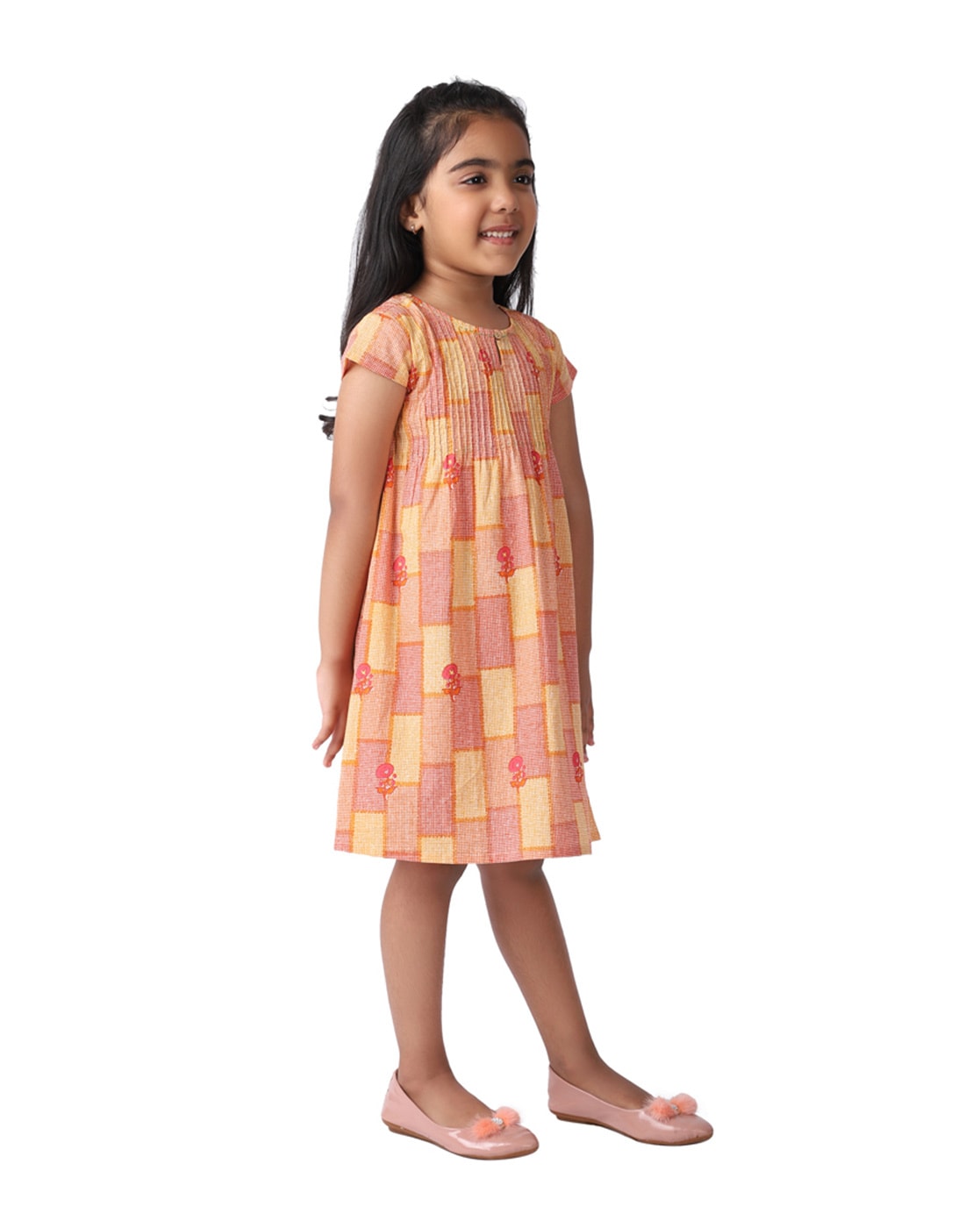 Buy Orange Dresses Frocks for Girls by Fabindia Online Ajio