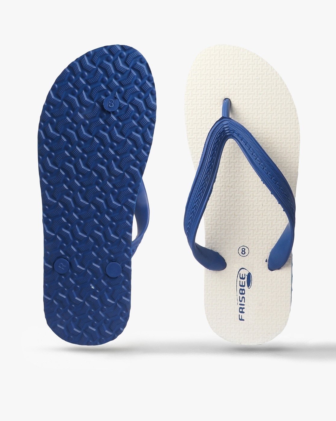 Thong Strap Flip Flops with Textured Footbed