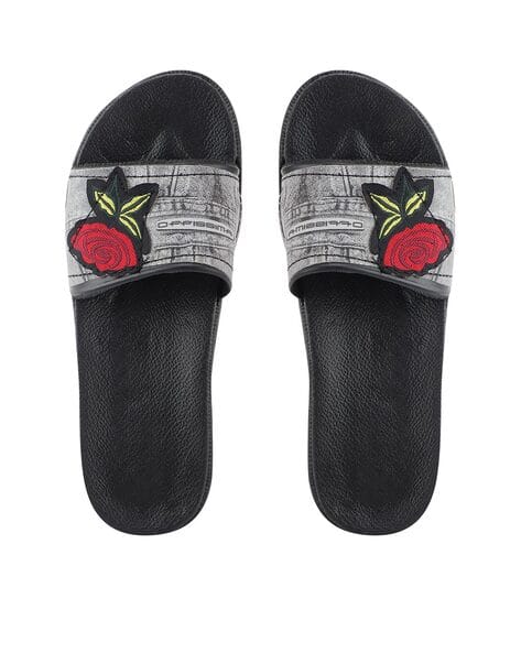 Buy Black Flip Flop Slippers for Women by DO BHAI Online