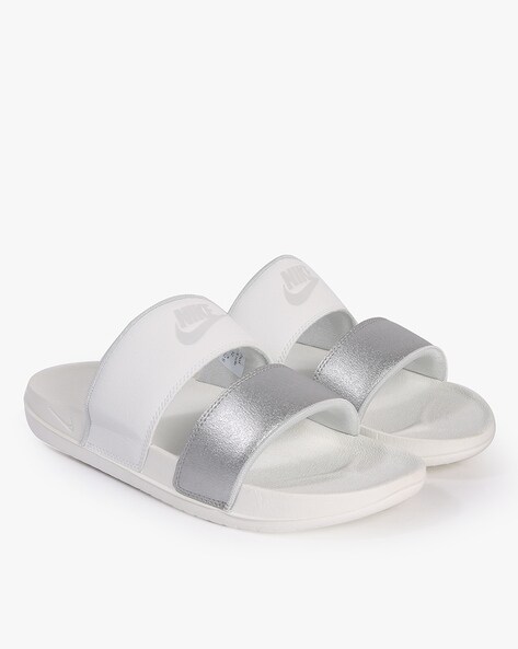 White nike sandals online womens