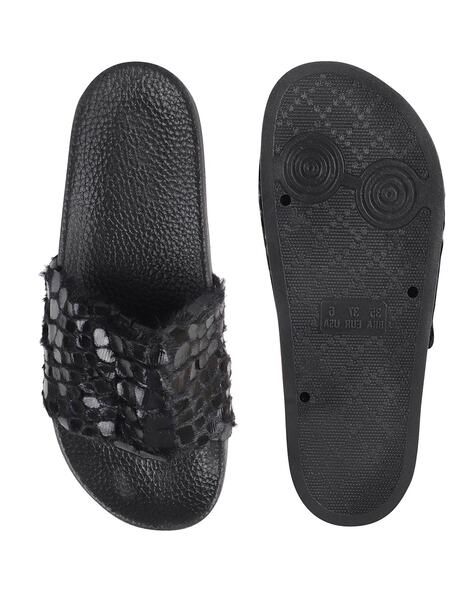 Black sparkly online slides