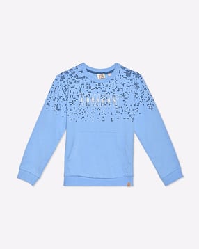 ed-a-mamma Sustainable Typographic Print Crew-Neck Sweatshirt-picture-35
