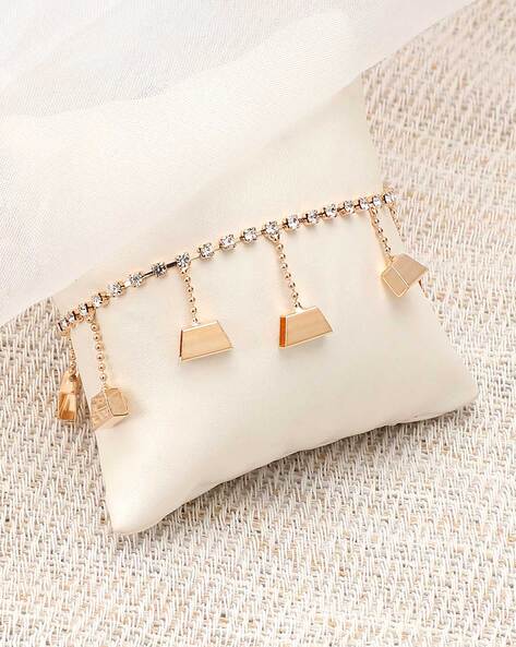 Jewelry Fiesta Luxury Designer Bracelet White Stone Bangle Bracelets for  Women | eBay