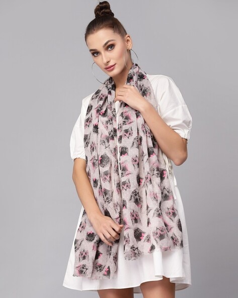 Cat Print Stole Price in India