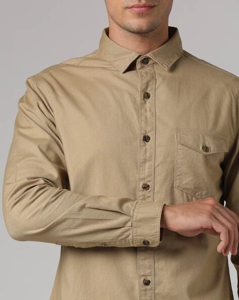 Buy Beige Shirts for Men by Buda Jeans Co Online