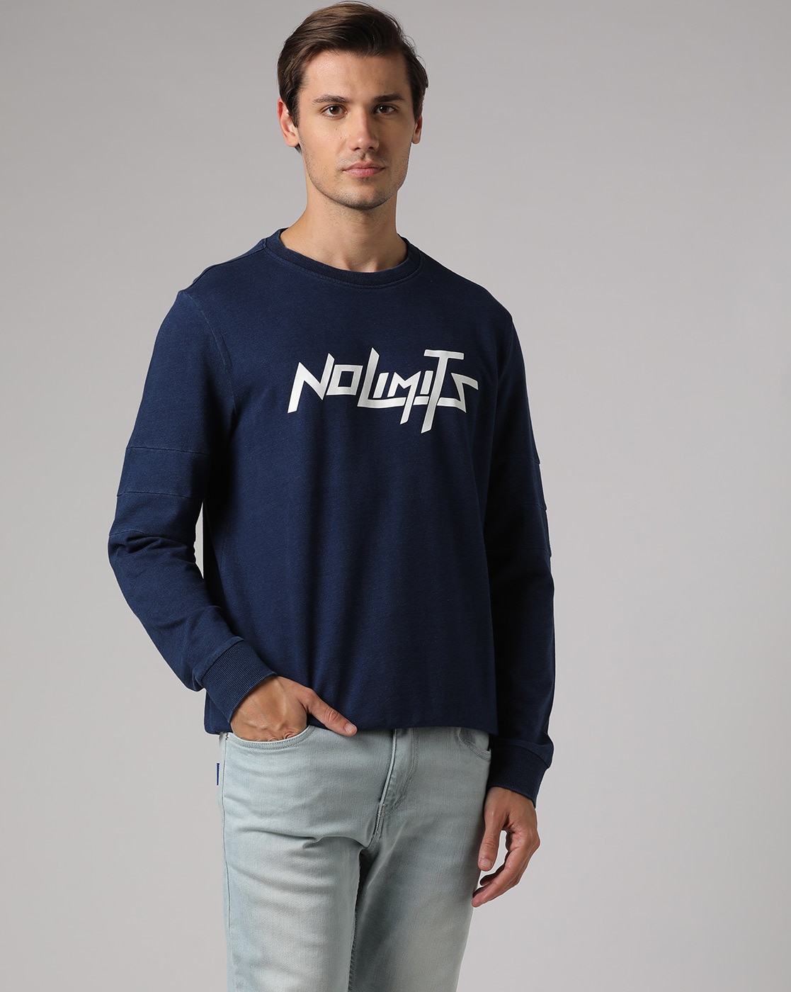 Buy Blue Sweatshirt & Hoodies for Men by Buda Jeans Co Online