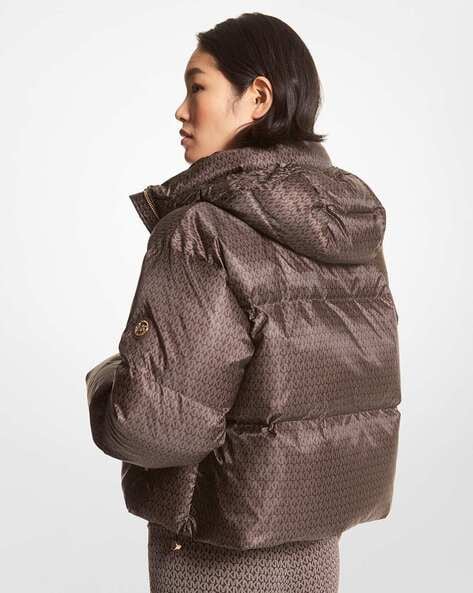 moncler caille metallic puffer coat