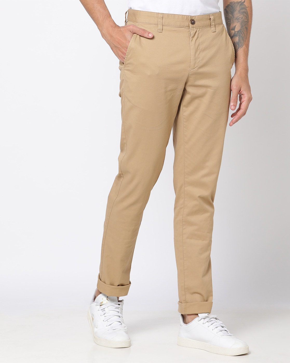 John Players Grey Trousers - Buy John Players Grey Trousers online in India