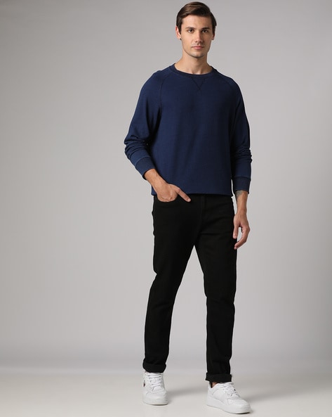 Buy Navy Blue Sweatshirt & Hoodies for Men by Buda Jeans Co Online