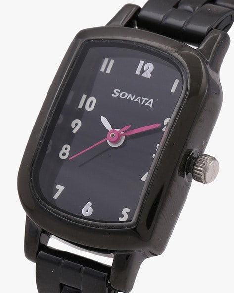 Sonata black best sale watches for womens