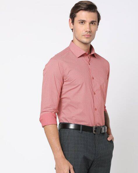Men Printed Slim Fit Shirt