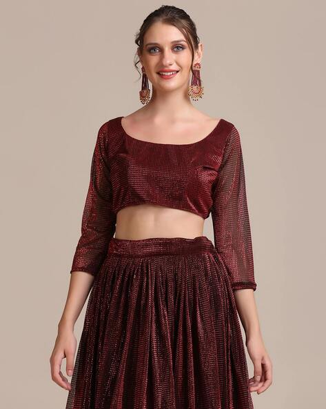 Buy Maroon Lehenga Choli Sets for Women by WARTHY ENT Online