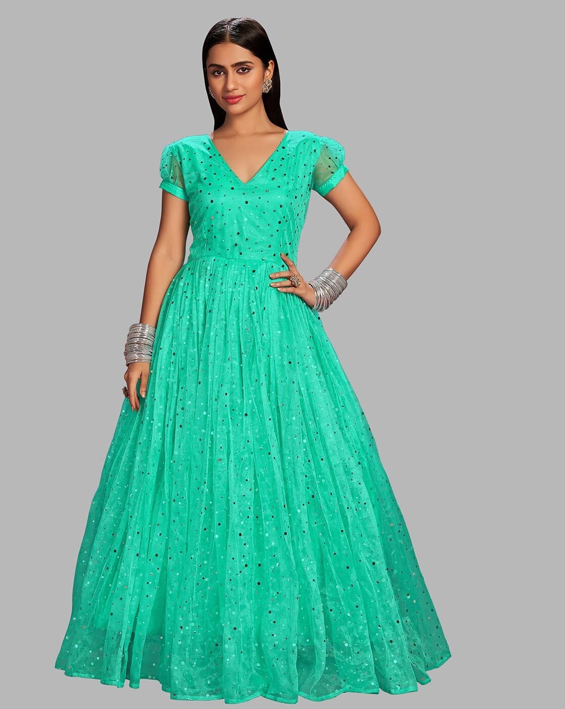 Buy Green Dresses & Frocks for Girls by BOLLYLOUNGE Online | Ajio.com