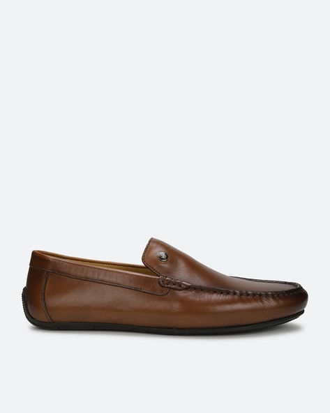 Louis Philippe Round-Toe Slip-On Casual Shoes