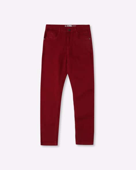 Buy Maroon Jeans for Boys by GINI JONY Online