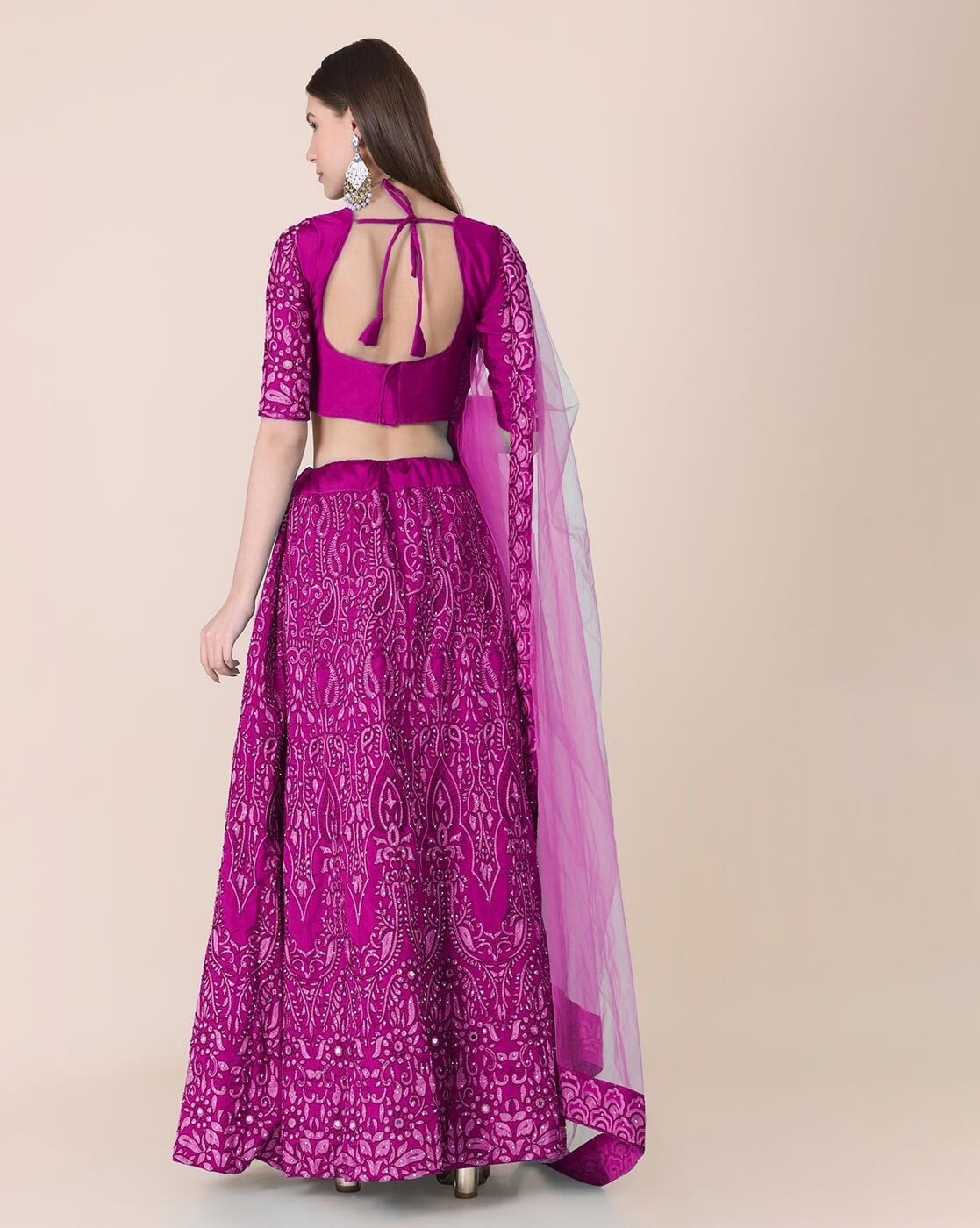Purple Velvet Lehenga - Buy Purple Velvet Lehenga Online in India | Myntra