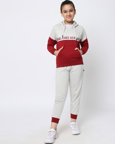 NICK AND JONES Colorblock Girls Track Suit