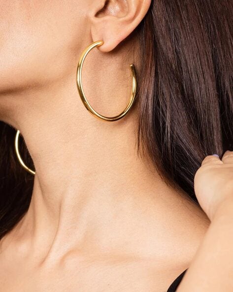 14KT Yellow Gold Hoop Earrings 0.14 CT. T.W. - Spence Diamonds